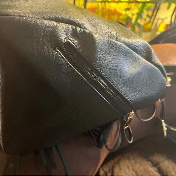 🆕Exquisitely BOHO black faux leather purse is back in stock!! Price dropped NWT. - Picture 11 of 15